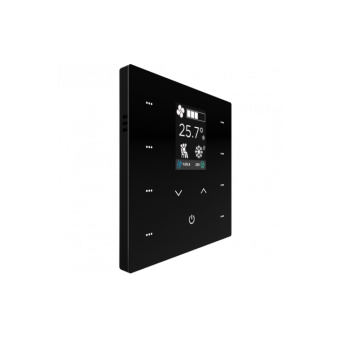 iX2 2" KNX  сенсорная панель, Черный ,2-кнопочный,с ЖК-дисплеем ITR332-1801