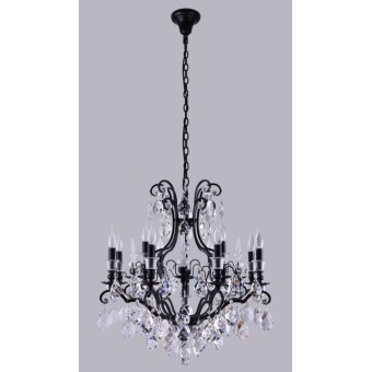 Подвесная люстра Crystal Lux Magnifico SP13 Black/Transparent