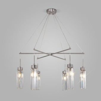 Подвесная люстра Eurosvet Gilian 60163/6 никель Smart a065758