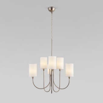 Подвесная люстра Eurosvet Abbey 60164/6 никель Smart a065747