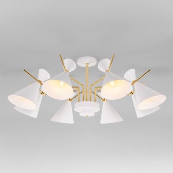 Люстра на штанге Eurosvet 70114/8 белый Smart a047643