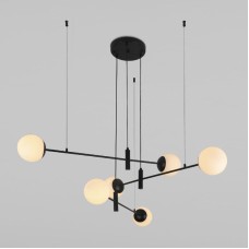 Подвесная люстра Eurosvet Planet 70146/6 черный Smart a062030