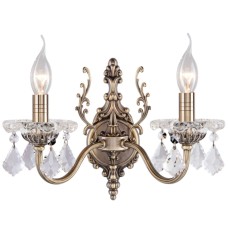 Бра Eurosvet 3281/2 античная бронза/прозрачный хрусталь Strotskis
