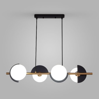 Подвесная люстра Eurosvet Moity 70149/4 черный/латунь Smart a064820