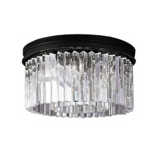 Потолочная люстра Delight Collection 1920s Odeon KR0387C-6B/P black/clear