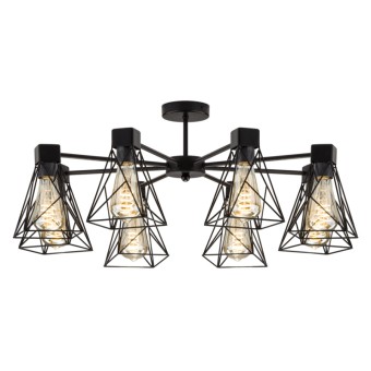 Потолочная люстра Eurosvet Trappola 70107/8 черный