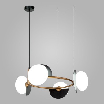 Подвесная люстра Eurosvet Moity 70150/4 черный/латунь Smart a064822