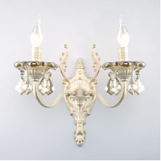 Бра Eurosvet 3281/2 белый с золотом/тонированный хрусталь Strotskis