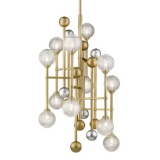 Люстра на штанге Delight Collection Fluxus P68084-12 gold
