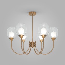 Люстра на штанге Eurosvet Spritz 70217/6 латунь Smart a064749