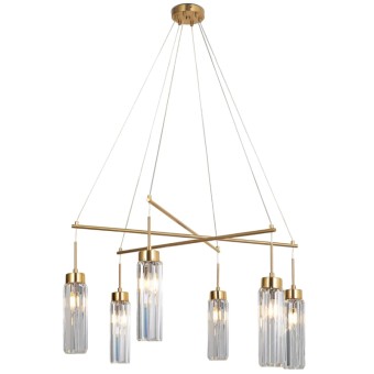 Подвесная люстра Eurosvet Gilian 60163/6 латунь Smart a065757