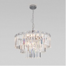 Подвесная люстра Eurosvet Elegante 10130/8 хром/прозрачный хрусталь Strotskis Smart a060642