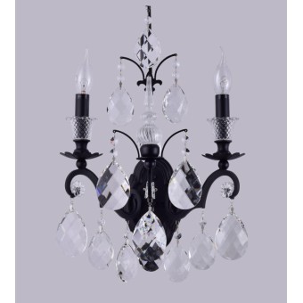 Бра Crystal Lux Magnifico AP2 Black/Transparent