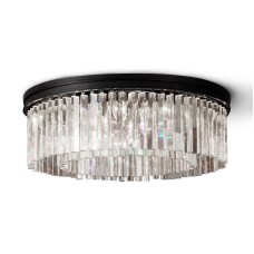 Потолочная люстра Delight Collection 1920s Odeon KR0387C-10B/P black/clear