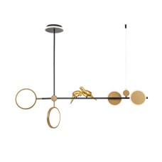 Люстра на штанге Arte Lamp Toliman A2613SP-4BK