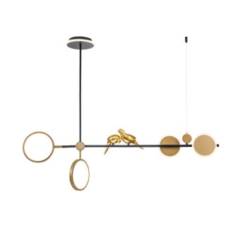 Люстра на штанге Arte Lamp Toliman A2613SP-4BK