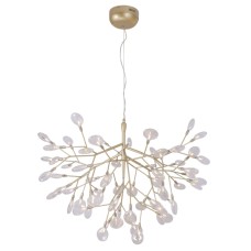 Подвесная люстра Crystal Lux Evita SP63 Gold/Transparent