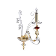 Бра Crystal lux CATARINA AP1 V2 GOLD/TRANSPARENT-COGNAC