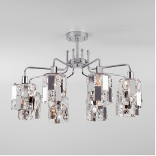 Потолочная люстра Eurosvet Scoppio 10101/8 хром/прозрачный хрусталь Strotskis