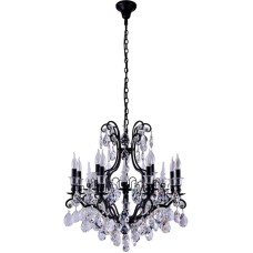 Подвесная люстра Crystal Lux Magnifico SP19 Black/Transparent