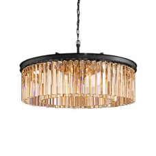 Подвесная люстра DeLight Collection 1920s Odeon 9513P/600R black/amber