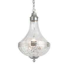 Подвесная люстра DeLight Collection French Empire Glass KG0544P-4 nickel