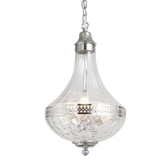 Подвесная люстра DeLight Collection French Empire Glass KG0544P-4 nickel