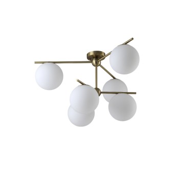 Потолочная люстра Crystal Lux FELIZ SP-PL6 BRONZE/WHITE