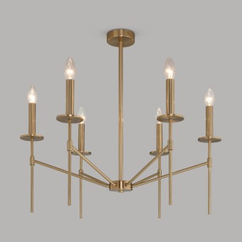 Люстра на штанге Eurosvet Anders 60142/6 латунь Smart a061930