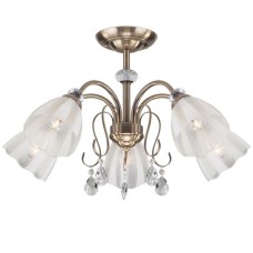 Люстра на штанге Eurosvet 30155/5 античная бронза