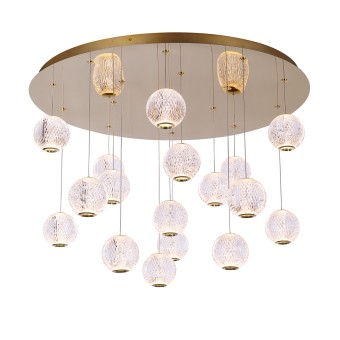 Подвесная люстра DeLight Collection Elliot Diamante MD20001012-17A gold