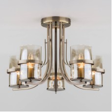 Потолочная люстра Eurosvet 60085/5 античная бронза