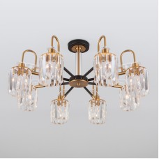 Люстра на штанге Eurosvet 70090/8 черный Smart a045145