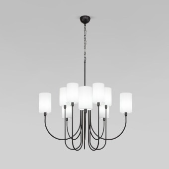 Подвесная люстра Eurosvet Abbey 60164/10 черный Smart a065748