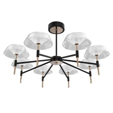 Люстра на штанге DeLight Collection MD21001018-8A black/gold