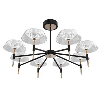 Люстра на штанге DeLight Collection MD21001018-8A black/gold