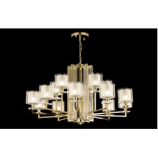 Подвесная люстра Crystal Lux Nicolas NICOLAS SP-PL10+5 GOLD/WHITE
