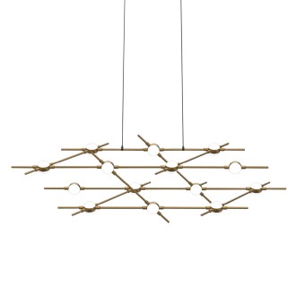 Подвесная люстра DeLight Collection Molecular MD18001067-14A black/gold