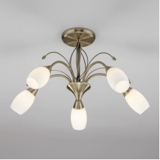 Потолочная люстра Eurosvet Ginevra 30280/5 античная бронза
