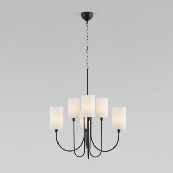 Подвесная люстра Eurosvet Abbey 60164/6 черный Smart a065746
