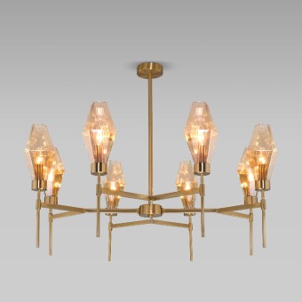 Люстра на штанге Eurosvet Prism 60143/8 латунь a061937