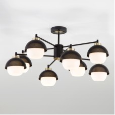 Люстра на штанге Eurosvet 70106/8 черный Smart a044935