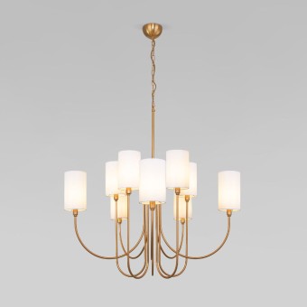 Подвесная люстра Eurosvet Abbey 60164/10 латунь Smart a065749