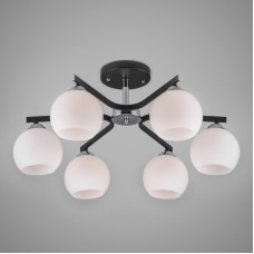 Потолочная люстра Eurosvet Blasco 30145/6 хром/венге