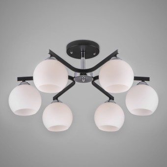 Потолочная люстра Eurosvet Blasco 30145/6 хром/венге