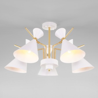 Люстра на штанге Eurosvet 70114/5 белый Smart a047641