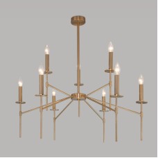 Люстра на штанге Eurosvet Anders 60142/9 латунь Smart a061931