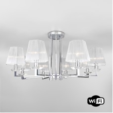 Потолочная люстра Eurosvet Alegria 60125/8 хром Smart (60114/8)