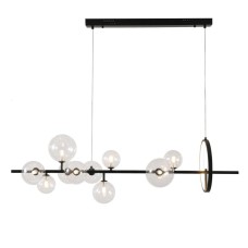 Подвесная люстра Delight Collection Art Deco Bubble KG1233P-10 black/clear