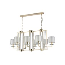 Подвесная люстра Crystal Lux Nicolas NICOLAS SP8 L1000 GOLD/WHITE